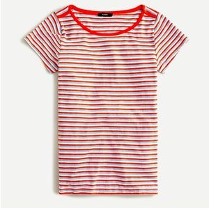 🍁J.CREW Wide-neck slub ringer T-shirt🍁